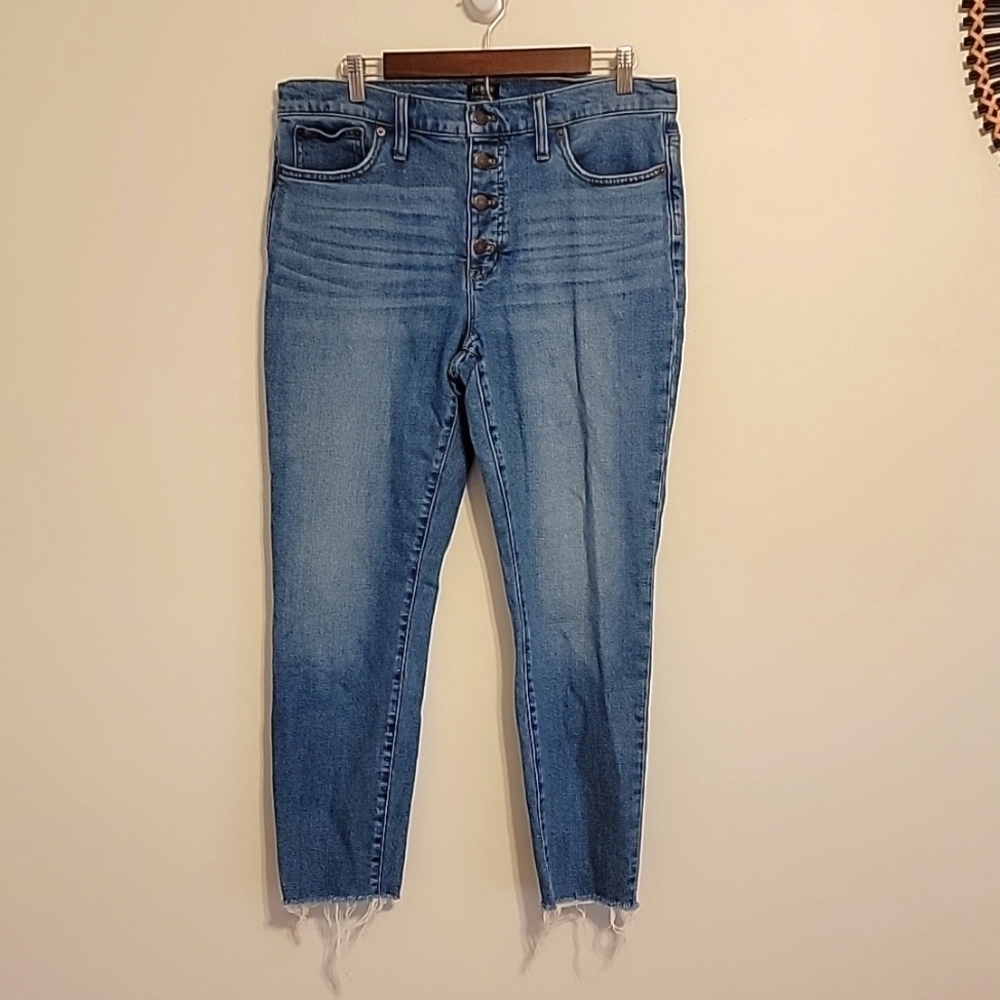 J. Crew Factory 9" High Rise Skinny Jeans / Size 31